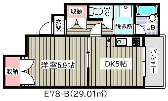 バーデンハイムマサキ(E-078)の間取り