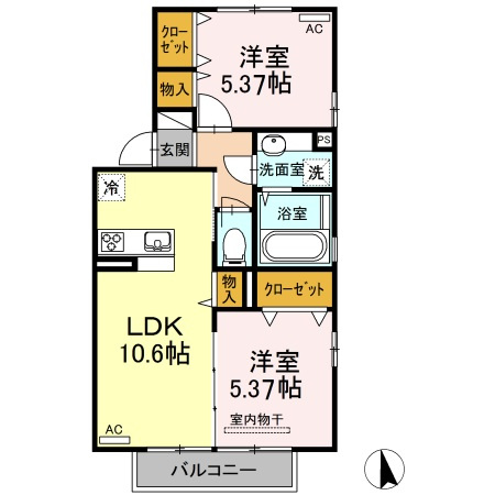 セジュールグレイスⅢの間取り