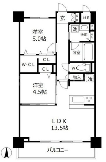 【間取り】 | ビビアンパレス桜川公園
