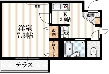 Ｇｒｅｅｎ　Ｒｏｏｆの間取り