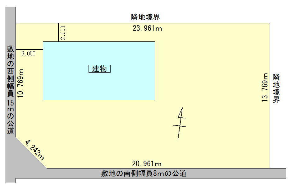 北見市高栄西町9丁目7番9号　中古売家の区画図