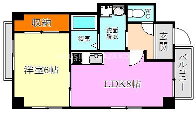 ベージュ野田の間取り