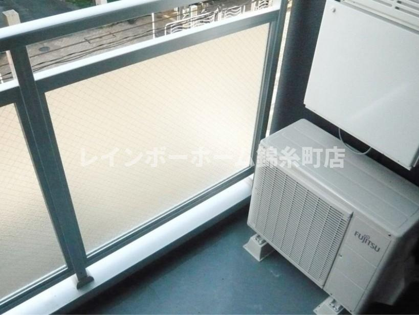 江東区高橋の賃貸マンションのバルコニー