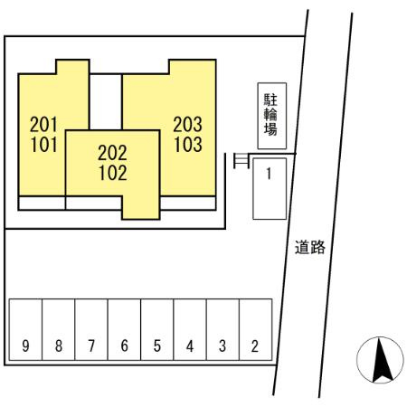 サザンガーデンやまはの駐車場