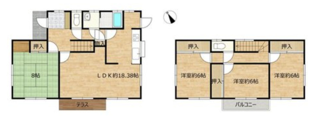 【間取り】 | 鴻巣市ひばり野2丁目　中古戸建