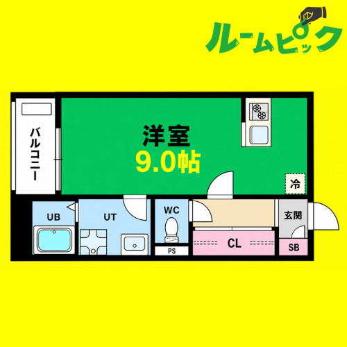 Patina御器所(パティーナゴキソ)　名古屋市賃貸　仲介手数料無料の間取り