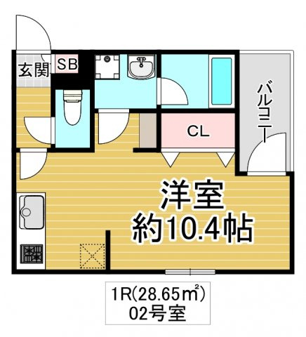 大阪市鶴見区放出東２丁目のアパートの間取り