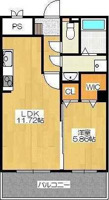 グランベールさくら小路の間取り|１LDKの間取りです