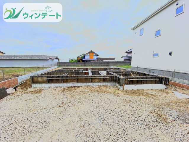 第2常総市東野原　新築戸建の外観|敷地広々80坪！庭で走り回る子どもたちにパパもママもヘトヘトです♪