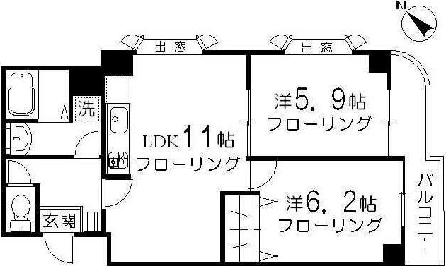 オーベルジュ三宿の間取り
