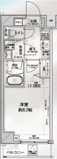 ディアレイシャス押上SKY　TOWNの間取り|間取りです。