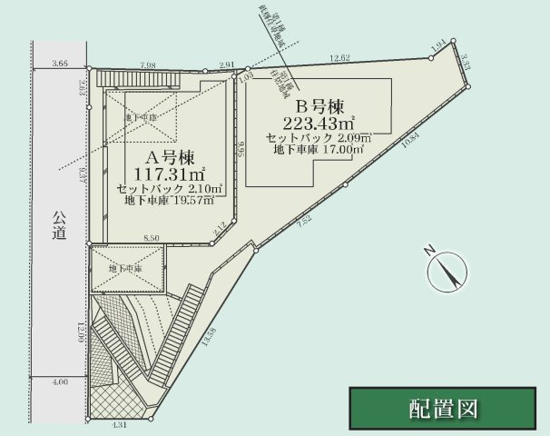 【横浜市保土ケ谷区岩崎町38-1全2棟新築戸建て】★仲介手数料無料★（岩崎小学校・岩崎中学校）の区画図
