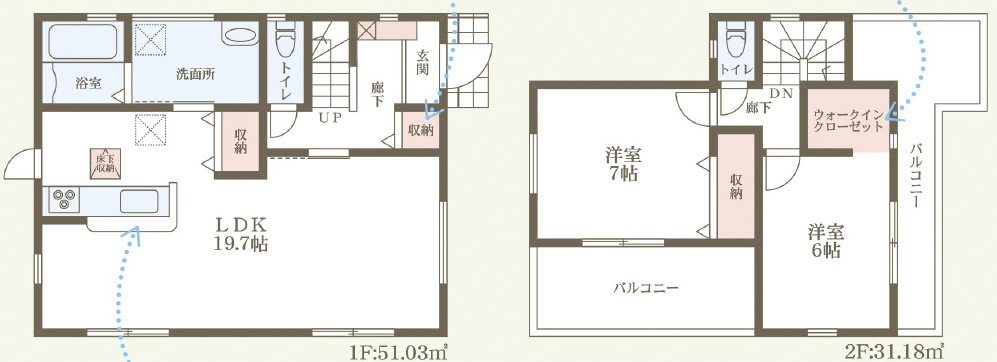●10(土)11(日)12(祝)現地案内可能！　奈良市学園朝日元町　第5期　新築一戸建ての間取り