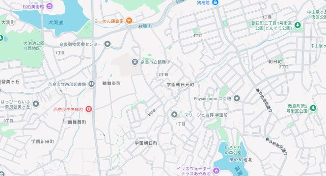 ●24(土)25(日)現地案内可能！　奈良市学園朝日元町　第5期　新築一戸建ての地図