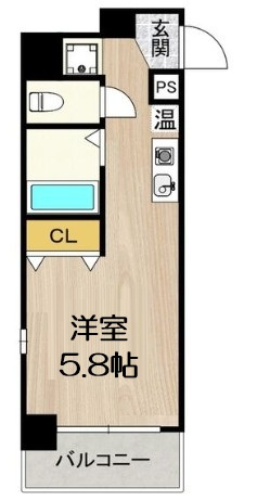 【間取り】 | エルミタージュ難波南V