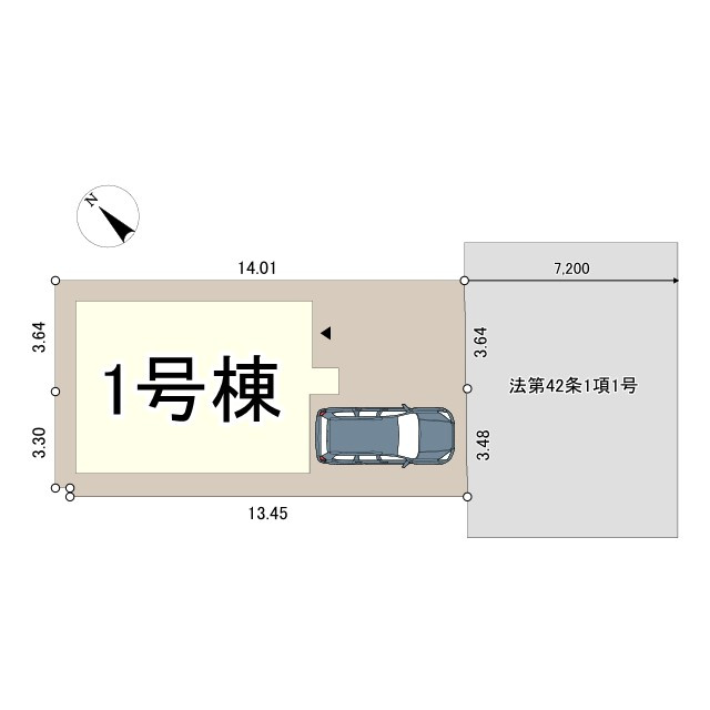 枚方市牧野下島町　新築戸建ての区画図|区画図