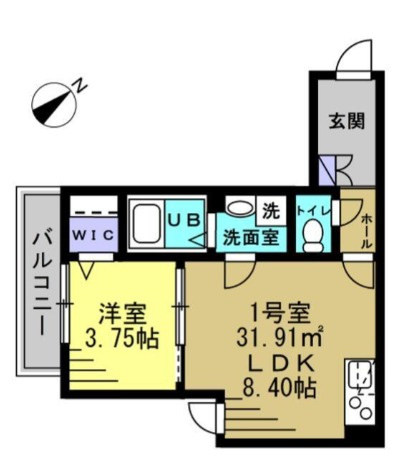 AJ津田沼Ⅴの間取り