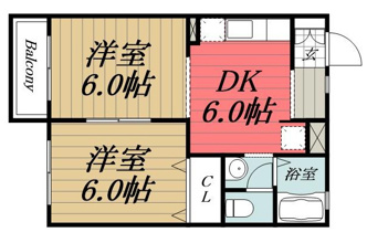 【間取り】 | グリーンヒルズ　A棟/みどりが丘1