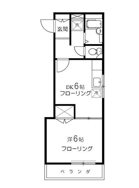 クレストハイツの間取り|間取りです。