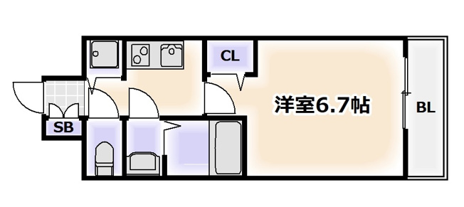 【間取り】 | プレサンス四天王寺前夕陽ヶ丘
