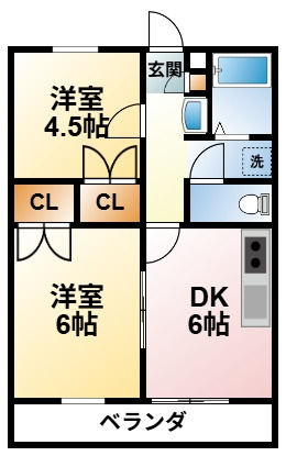 Lily Gardens 東部台の間取り