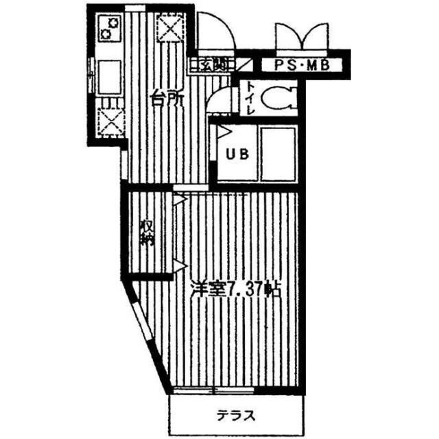 川口市大字里のアパートの間取り