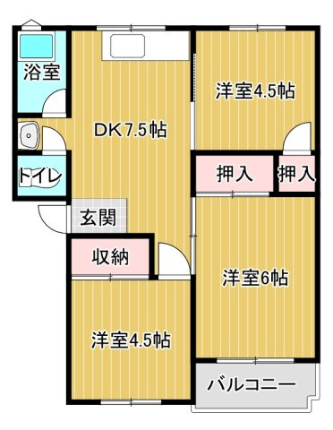 【間取り】 | サウスヒルズ由良