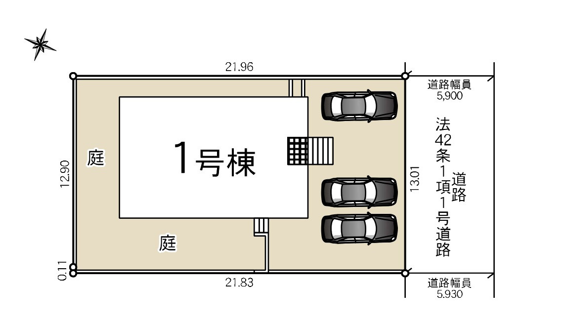 春日市塚原台3丁目第4-1棟（1号棟）の間取り