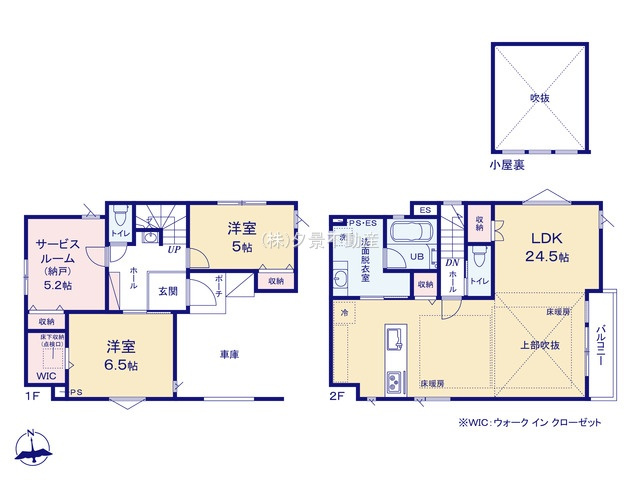 《仲介手数料無料》中野区上鷺宮２丁目4-33新築一戸建て‎KEIAI Graceの間取り