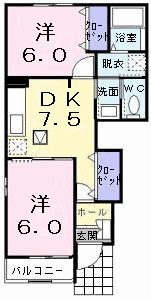 アップルヒル壱番館の間取り