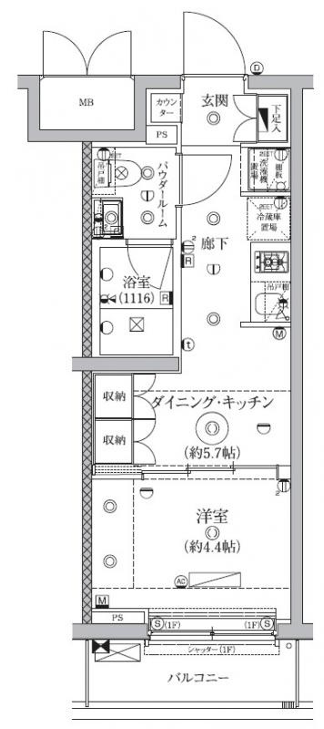 セジョリ鵜の木の間取り