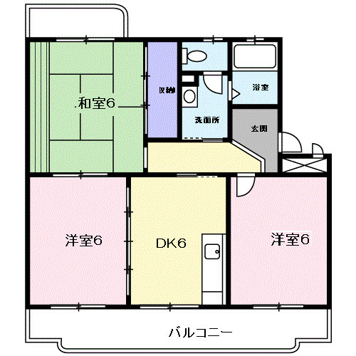 クレセントフジAの間取り