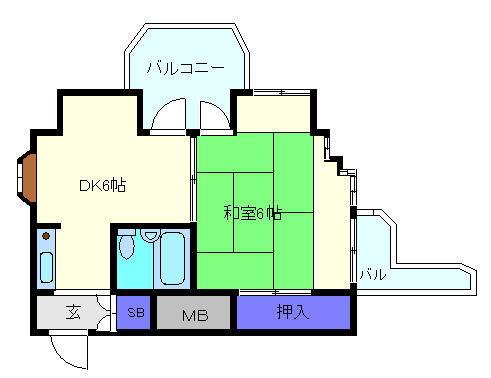 サムティ灘駅前の間取り