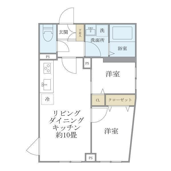 ウェルスクエア中延ＩＩの間取り|間取りです。