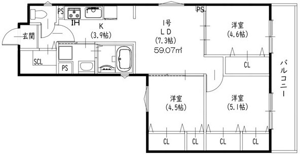 【間取り】 | クリエオーレ加美鞍作