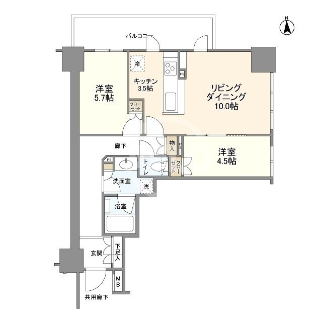 クレヴィアタワー大阪本町の間取り|クレヴィアタワー大阪本町　間取り