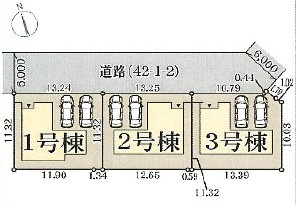 【区画図】 | 三木市志染町中自由が丘一丁目　新築戸建 | ■全区画駐車2台可能♪※車種による