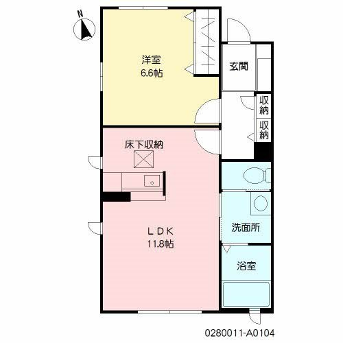 ディアコート徳力新町の間取り