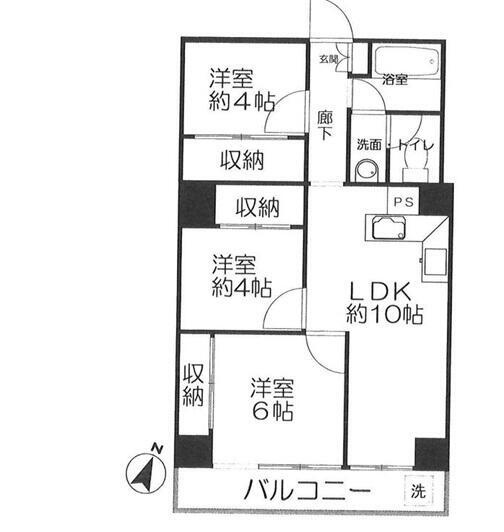 【間取り】 | 新池田山マンション