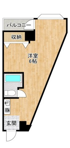 吹田市山田西４丁目の賃貸マンションの間取り