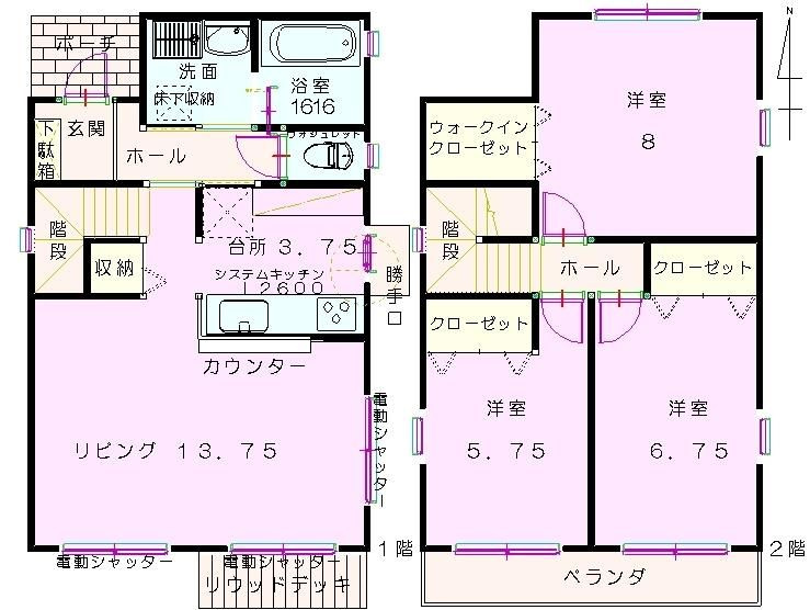 小橋貸家の外観