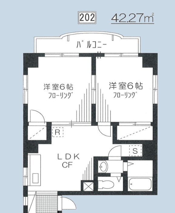 シャトレーＫの間取り