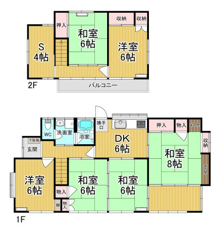 【間取り】 | ラマの安心貸家 | ファミリーさん向けのお部屋です♪