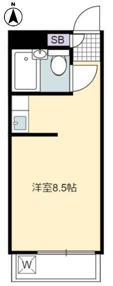 柿の木坂雅マンション　TVドアフォン　南向き　シューズボックスの間取り