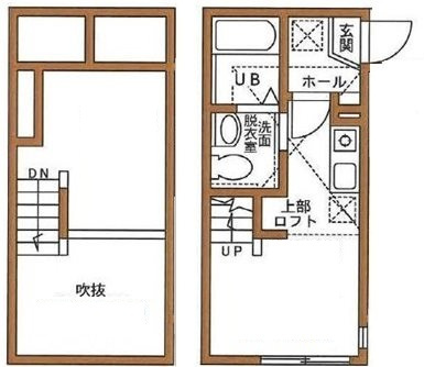 ハーミットクラブハウス長津田A棟 の間取り|間取りです。