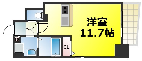 【間取り】 | アクアプレイス南堀江　仲介手数料無料