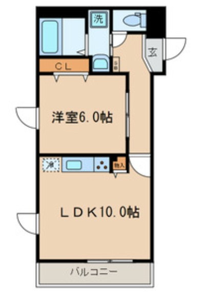 シャトーヴィオレの間取り|間取りです。