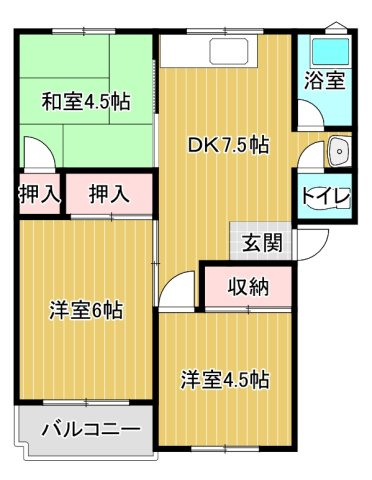 【間取り】 | サウスヒルズ由良