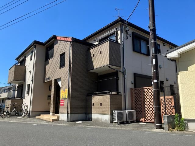 稲城市矢野口のアパートの外観