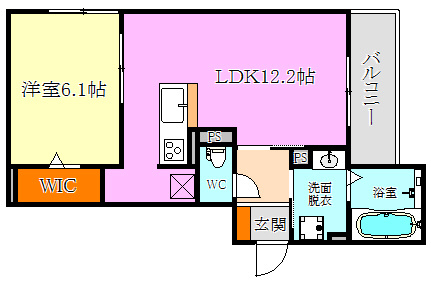 LaMaison大手町Ⅰの間取り